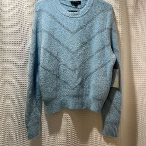 Cozy Sky Blue Crew Neck Sweater